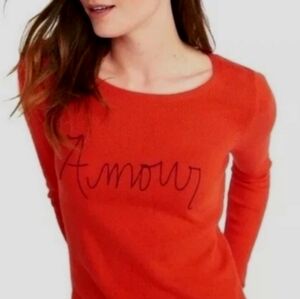 Old Navy Red "Amour"  Pullover